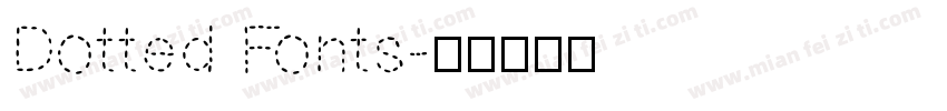 Dotted Fonts字体转换